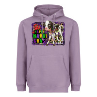 Lavender Mardi Gras Calf Heavyweight Hoodie - LillyAllenDesigns