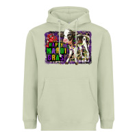 Matcha Mardi Gras Calf Heavyweight Hoodie - LillyAllenDesigns