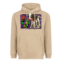 Mushroom Mardi Gras Calf Heavyweight Hoodie - LillyAllenDesigns
