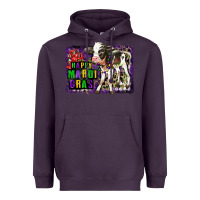 Plum Mardi Gras Calf Heavyweight Hoodie - LillyAllenDesigns