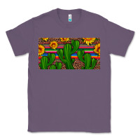 Lavender sunflowers and cactus license plate Classic Tee - Artiststas