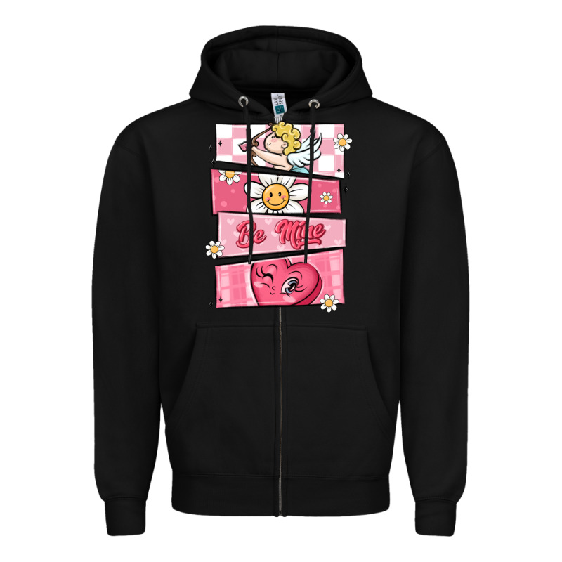 Trendy Valentines Day Retro Characters Zipper Hoodie by MaliasSmallBusiness | Teevron