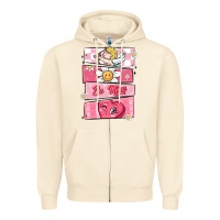 Sandshell trendy valentines day retro characters Zipper Hoodie - MaliasSmallBusiness