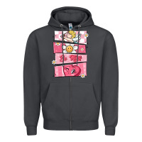 Smoke trendy valentines day retro characters Zipper Hoodie - MaliasSmallBusiness