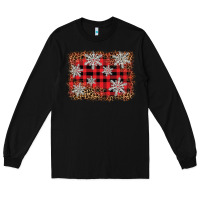 Black snowflake background Long Sleeve Tee - BarkalooDesign