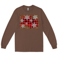 Chestnut snowflake background Long Sleeve Tee - BarkalooDesign