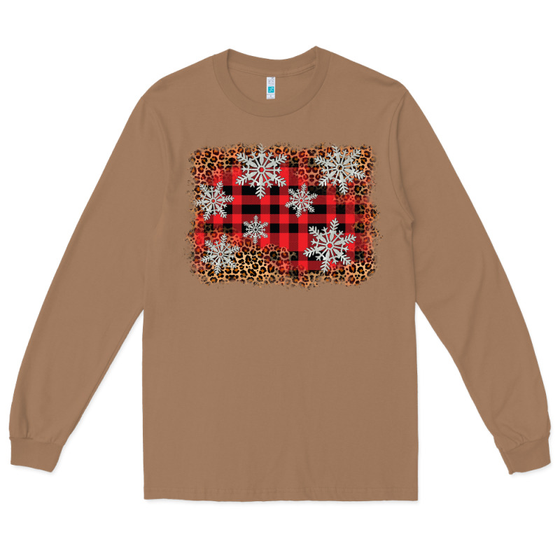 Snowflake Background Long Sleeve Tee by BarkalooDesign | Teevron
