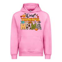 Fuchsia Pink one thankful mama Urban Hoodie - CowGirlArtShop
