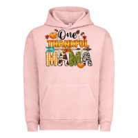 Pigment Salmon one thankful mama Urban Hoodie - CowGirlArtShop
