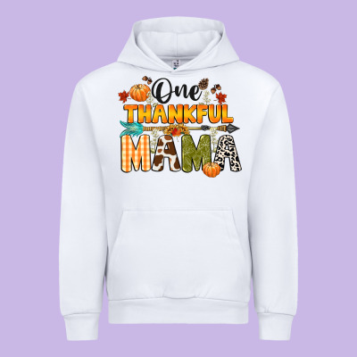 One Thankful Mama Urban Hoodie Designed By Cowgirlartshop