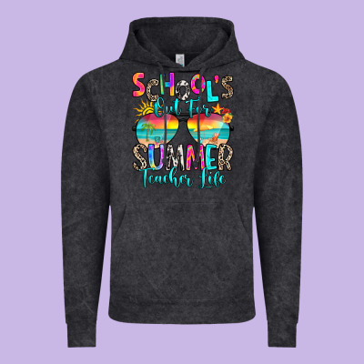 School's Out For Summer Teacher Life Vintage Hoodie Designed By Ranaportraitstore
