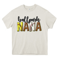 Cream ballpark nana with leopard Heavy Core Tee - texasbilliewilder