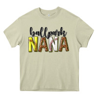 Mossy ballpark nana with leopard Heavy Core Tee - texasbilliewilder