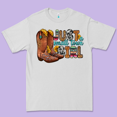 Just A Small Town Girl Premium Tee Designed By Zillion Design Studio