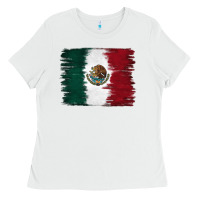 White Mexican Flag Ladies Tee - RanaPortraitStore