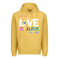 Antique Gold All For Love And Love For All Premium Hoodie - Bettercallsaul