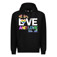Black All For Love And Love For All Premium Hoodie - Bettercallsaul
