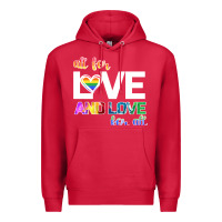 Cardinal All For Love And Love For All Premium Hoodie - Bettercallsaul
