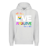 Dove Grey All For Love And Love For All Premium Hoodie - Bettercallsaul