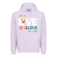 Lilac All For Love And Love For All Premium Hoodie - Bettercallsaul
