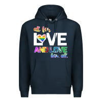Navy All For Love And Love For All Premium Hoodie - Bettercallsaul