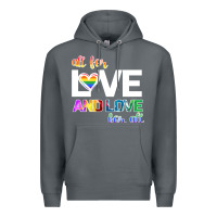 Rock All For Love And Love For All Premium Hoodie - Bettercallsaul
