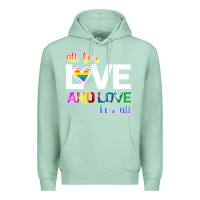 Seafoam All For Love And Love For All Premium Hoodie - Bettercallsaul