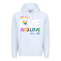 White All For Love And Love For All Premium Hoodie - Bettercallsaul