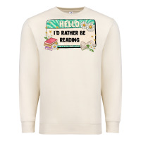 Sandshell hello id rather be reading Premium Sweatshirt - Artiststas