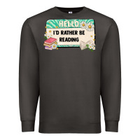 Smoke hello id rather be reading Premium Sweatshirt - Artiststas