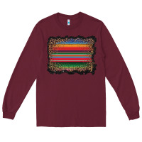 Burgundy serape background Long Sleeve Tee - BarkalooDesign