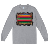 Heather Grey serape background Long Sleeve Tee - BarkalooDesign