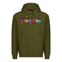Army Green happy mother's to the best mom Premium Hoodie - JahusDesignShop