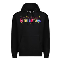 Black happy mother's to the best mom Premium Hoodie - JahusDesignShop