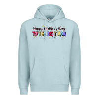Blue Mist happy mother's to the best mom Premium Hoodie - JahusDesignShop