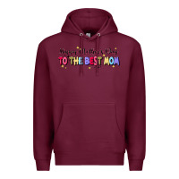 Burgundy happy mother's to the best mom Premium Hoodie - JahusDesignShop