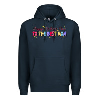 Navy happy mother's to the best mom Premium Hoodie - JahusDesignShop