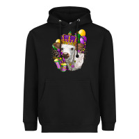 Black Mardi Gras Longhorn Calf Heavyweight Hoodie - LillyAllenDesigns