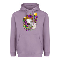 Lavender Mardi Gras Longhorn Calf Heavyweight Hoodie - LillyAllenDesigns