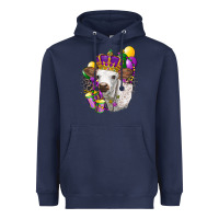 Navy Mardi Gras Longhorn Calf Heavyweight Hoodie - LillyAllenDesigns
