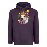 Plum Mardi Gras Longhorn Calf Heavyweight Hoodie - LillyAllenDesigns