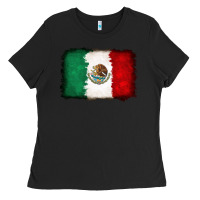 Black Mexican flag Ladies Tee - RanaPortraitStore