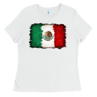 White Mexican flag Ladies Tee - RanaPortraitStore