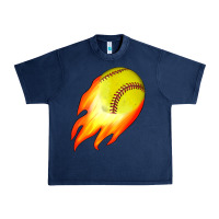 Navy softball Urban Heavy Tee - JahusDesignShop
