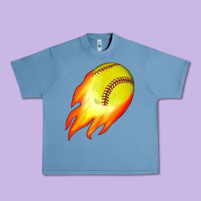 Softball Urban Heavy Tee Designed By Jahusdesignshop