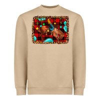 Mushroom Christmas rodeo cowboy Heavyweight Sweatshirt - JahusDesignShop