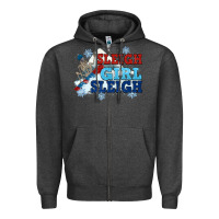 Winter Sleigh Girl Sleigh Zipper Hoodie | Teevron