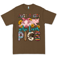 Cacao just a girl who loves pigs Premium Tee - Zillion Design Studio