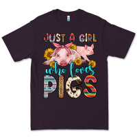 Plum just a girl who loves pigs Premium Tee - Zillion Design Studio