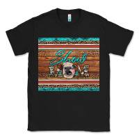 Black show mom aztec cowhide leopard heifer Classic Tee - Artiststas